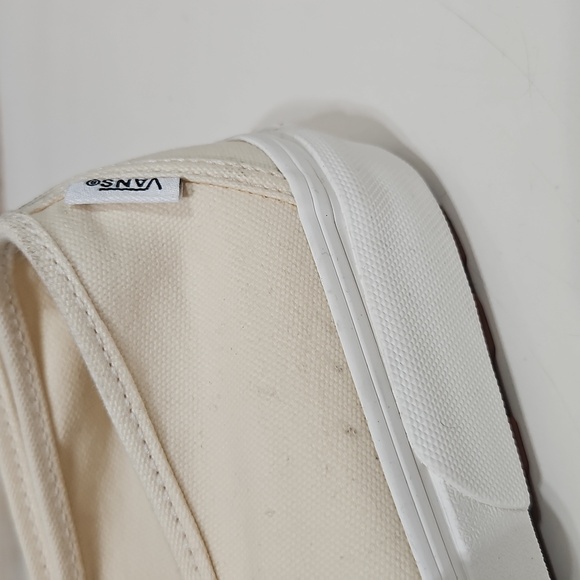 Vans Cream Canvas Slip-On Mary Jane Style 93 Shoe Sneaker 8.5 - Picture 12 of 13